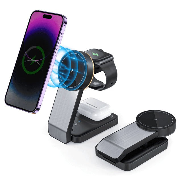 cj 4 3 in 1 Foldable Wireless Charger Stand