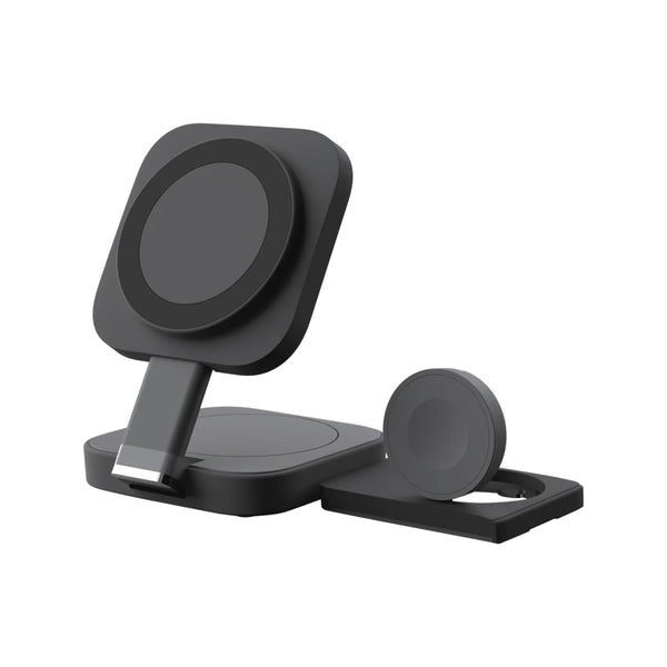 cj 4 Black Foldable 3 in 1 Wireless Charger