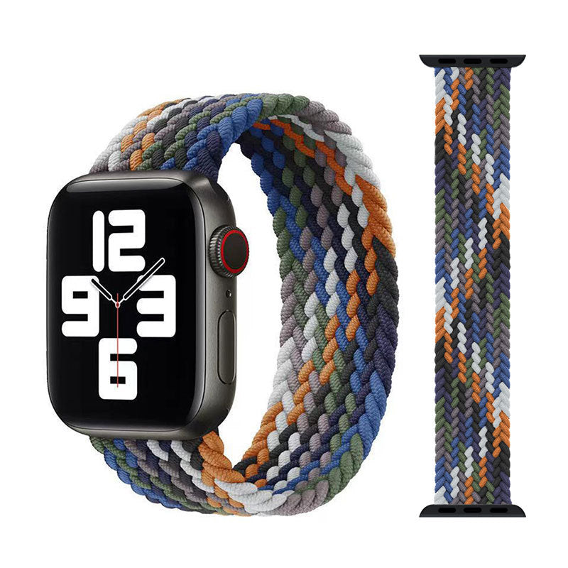 cj 4 Denim Colorful / (38-40mm) L Braided Blast Apple Watch Band