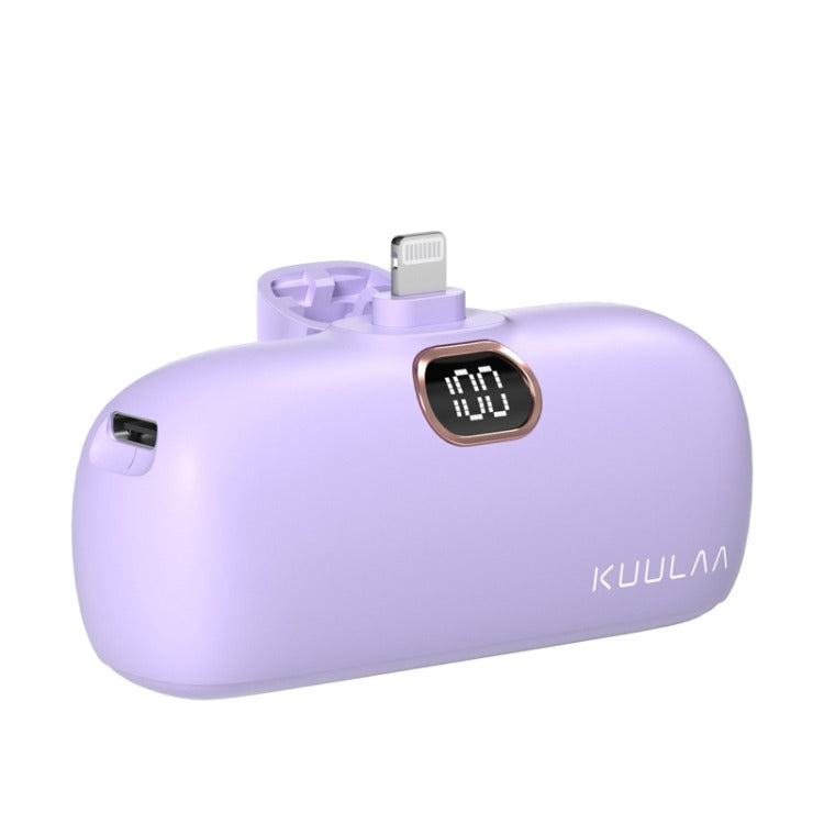 cj 4 iPhone Purple / 5000mAh Pocket Portable Capsule Power Bank