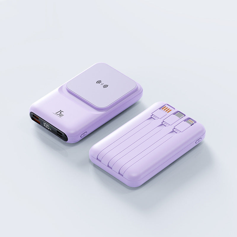 cj 4 Purple Normal Fast Charger / 10000 mAh Magnetic Wireless Power Bank