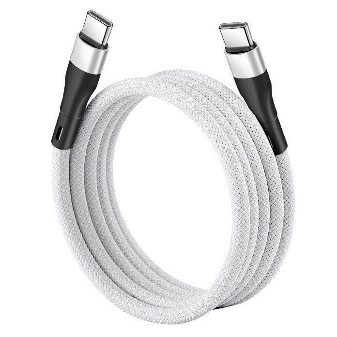 cj 4 White Dual Type C / 60 W / 1 M Magnetic Charging Cable