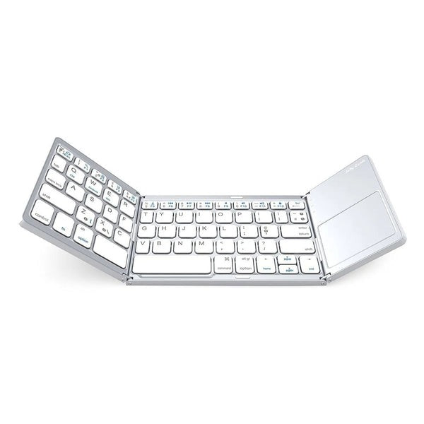 cj 4 White Foldable iPad Keyboard