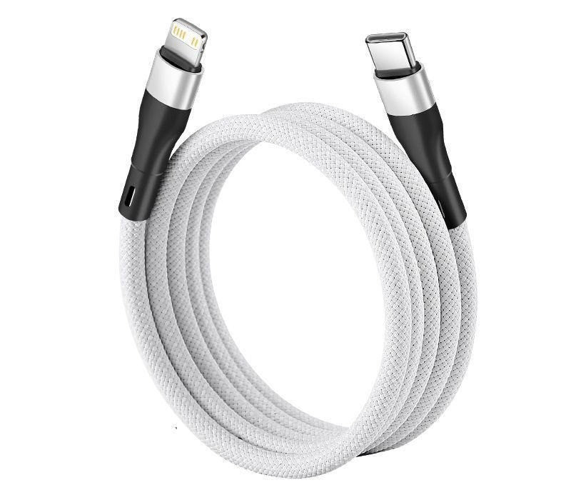 cj 4 White Type C to Apple / 29 W / 1 M Magnetic Charging Cable